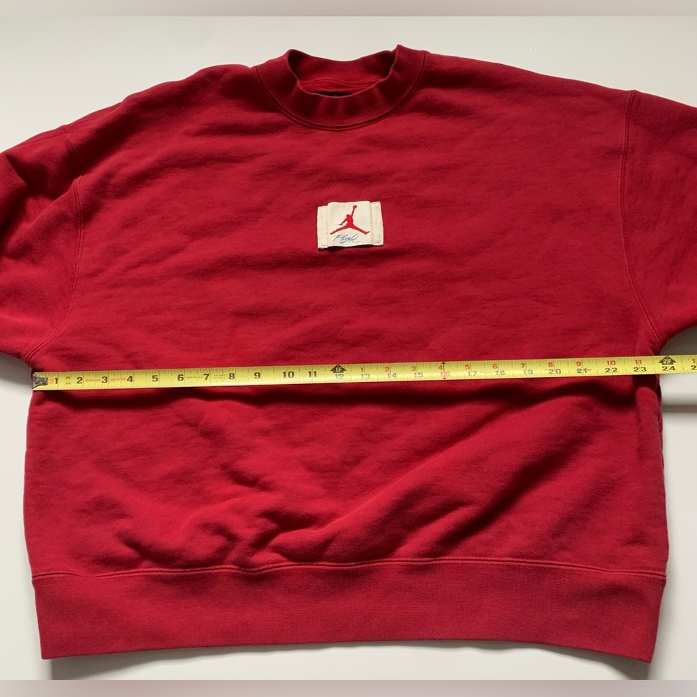 AIR JORDAN X TWO18‎ CREWNECK SWEATSHIRT WOMEN (GYM RED / COCONUT MILK) - Picture 4 of 10